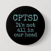 CPTSD-toets Ronde Button 7,6 Cm (Voorkant)