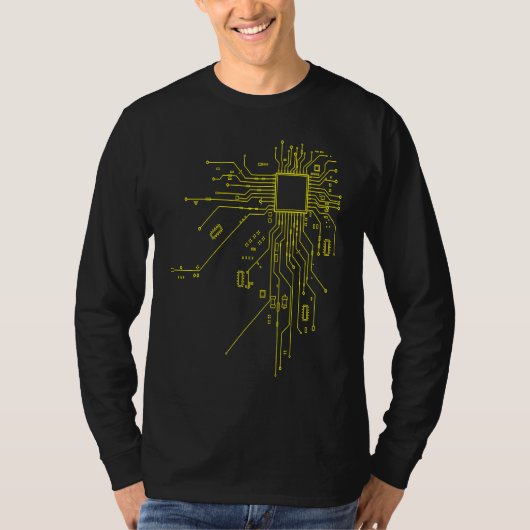 CPU-technologie Nerd Computerchip Informatieve Pro T-shirt (Voorkant)