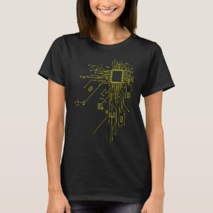 CPU-technologie Nerd Computerchip Informatieve Pro T-shirt