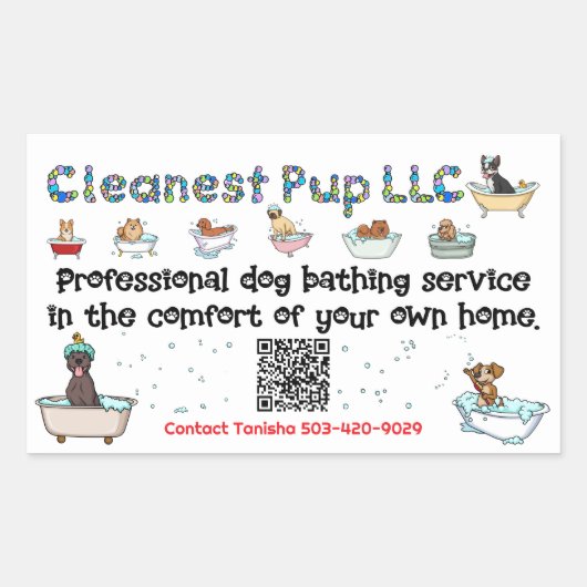 CPup-sticker Rechthoekige Sticker (Voorkant)