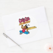 CQ voor de redding Ronde Sticker (Envelop)