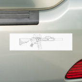 CQBR MK18 Mod 0 Bumpersticker (Op auto)