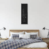 CQBR MK18 Mod 0 Zwart Canvas Print (Insitu (Slaapkamer))