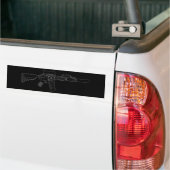 CQBR MK18 Mod 0 zwarte Bumpersticker (Op Truck)