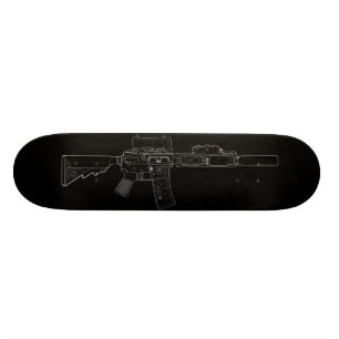 CQBR MK18 Mod 0 Zwarte Skateboard