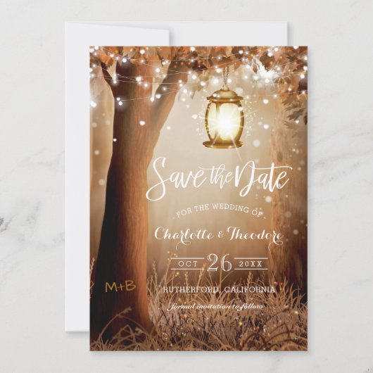 CR Code Rustic Country Wedding Save the Date (Devant)
