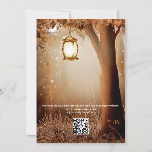 CR Code Rustic Country Wedding Save the Date (Dos)