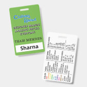 CR-naamplaatje Badge (Voor- en achterkant)