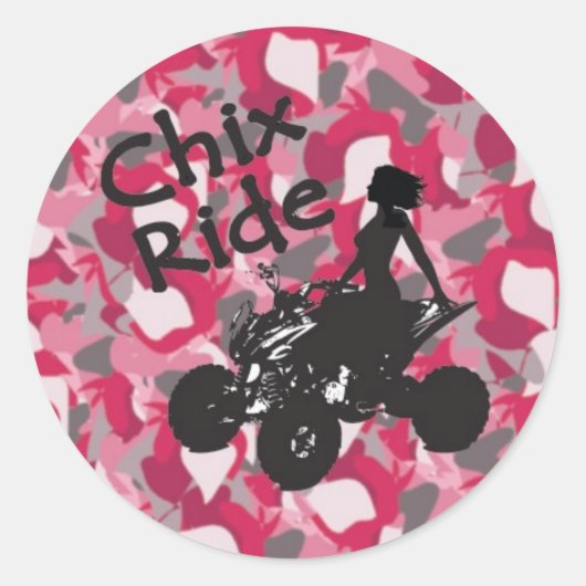 CR Pink Camo Stickers (Voorkant)