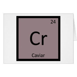 Cr - Tableau périodique de chimie d'apéritif de