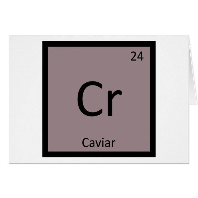 Cr - Tableau périodique de chimie d'apéritif de (Devant horizontal)