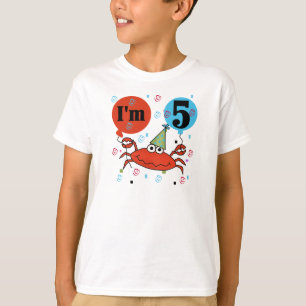 Crab 5th Birthday T-shirt