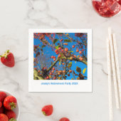 Crab Apples and Blue Sky Napkins Servet (Insitu)