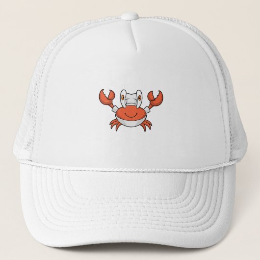 Crab as Cook with Cooking hat Trucker Pet (Voorkant)