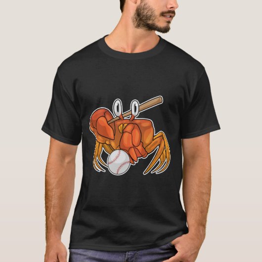 Crab Baseball Baseball T-shirt (Voorkant)