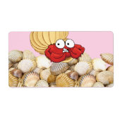 Crab Beach Shells Labels (Voorkant)