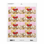 Crab Beach Shells Labels (Full Sheet)
