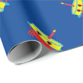 Crab Beach verjaardagsfeestje Cadeaupapier (Rol Hoek)