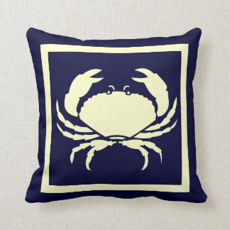 CRAB, blanc sur coussin de marine