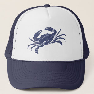 Crab Blue White Seafood Trucker Pet