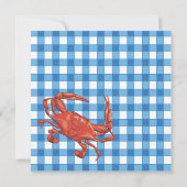 Crab Boil feestuitnodiging Kaart (Achterkant)