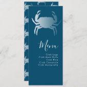 Crab Boil Nautical Botanical Menu (Voorkant / Achterkant)