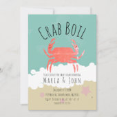 Crab Boil Party Baby shower Beach Invitation (Devant)