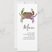 Crab Boil Plage de fruits de mer Menu Mariage (Devant)