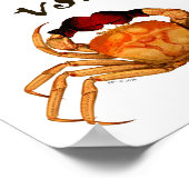 Crab Boxing Glove  Sport Humor Surreal Poster (Hoek)