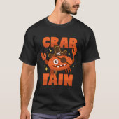 Crab Captain Crawfish Pun Piraat T-shirt (Voorkant)