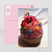 Crab Cupcake Briefkaart (Voorkant / Achterkant)