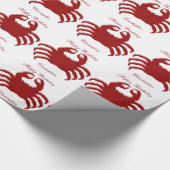Crab Design Verjaardag Cadeaupapier (Hoek)