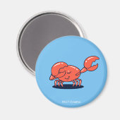 Crab doet de Dab Magneet (Voorkant / Achterkant)