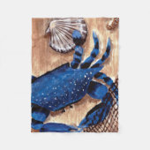 Crab en Scallop Fleece Blanket (Voorkant)