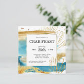 Crab Feast Party, Picnic of Dinner Kaart (Staand voorkant)