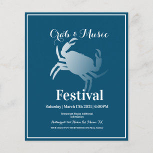 Crab Festival Evenement Food Truck Flyer