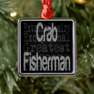 Crab Fisherman Extraordinaire Metalen Ornament