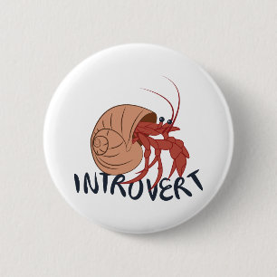 Crab Introvert Ronde Button 5,7 Cm
