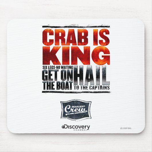 Crab is King Mousepad Muismat (Voorkant)