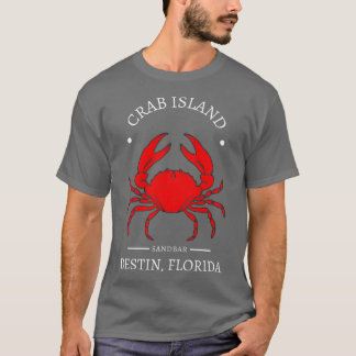 Crab Island Destin Florida Sandbar Souvenir T-shirt