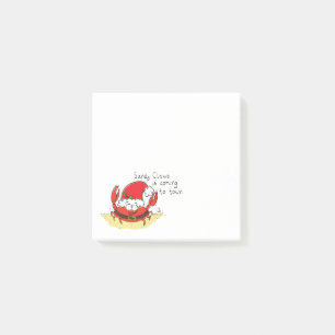 Crab Kerstbeach Tropical Funny Post-it® Notes