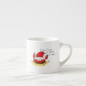 Crab Kersttropical Funny Espresso Kop (Rechts)