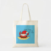 Crab Kersttropical Funny Tote Bag (Voorkant)