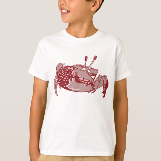 Crab Kinder Ringer T-shirt (Voorkant)