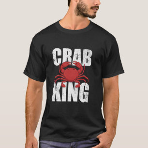 Crab King Zeevruchten Krab Vlees Liefhebber Krab V T-shirt