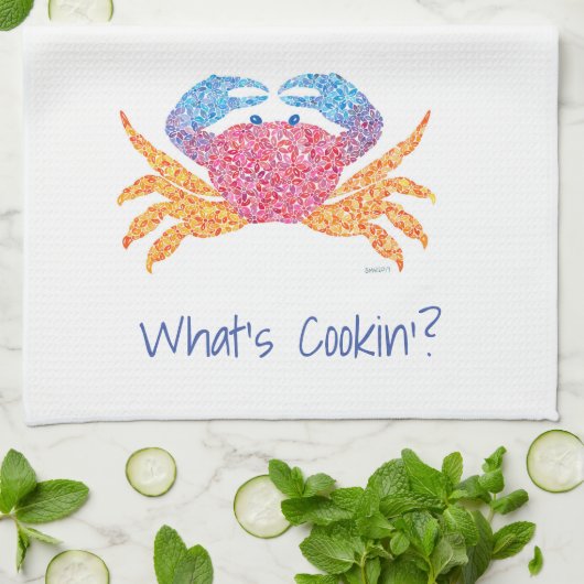 Crab Kitchen Towel Theedoek (Gevouwen)