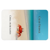 Crab koelkast - koud of worden gegeten magneet (Horizontaal)