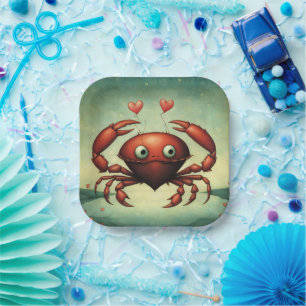 Crab Love Papieren Bordje