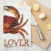 Crab Lover Theedoek (Quarter Fold)