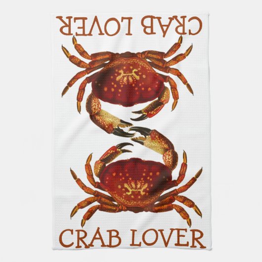 Crab Lover Theedoek (Verticaal)